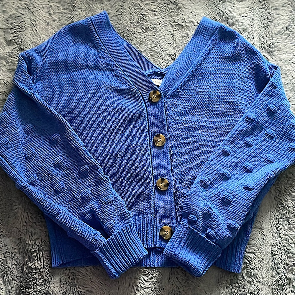 Size extra small moon and Madison blue sweater